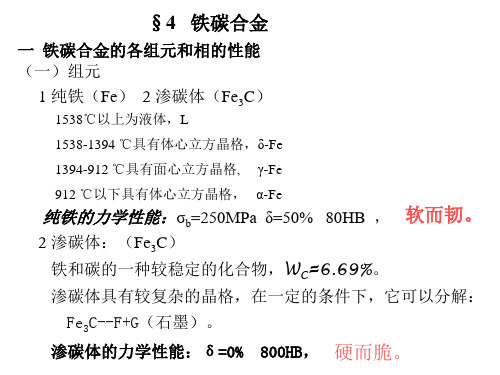 渗碳体的力学性能