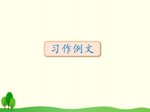 三年级下册语文课件-习作例文(人教部编版)(共14张PPT)