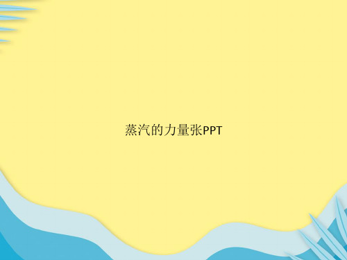蒸汽的力量张PPT推选PPT文档