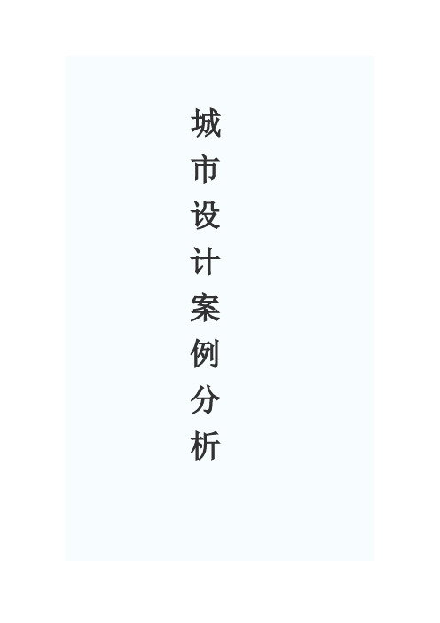 宜昌新区城市设计  案例分析