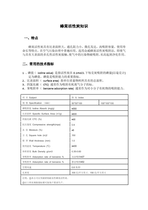 蜂窝活性炭知识