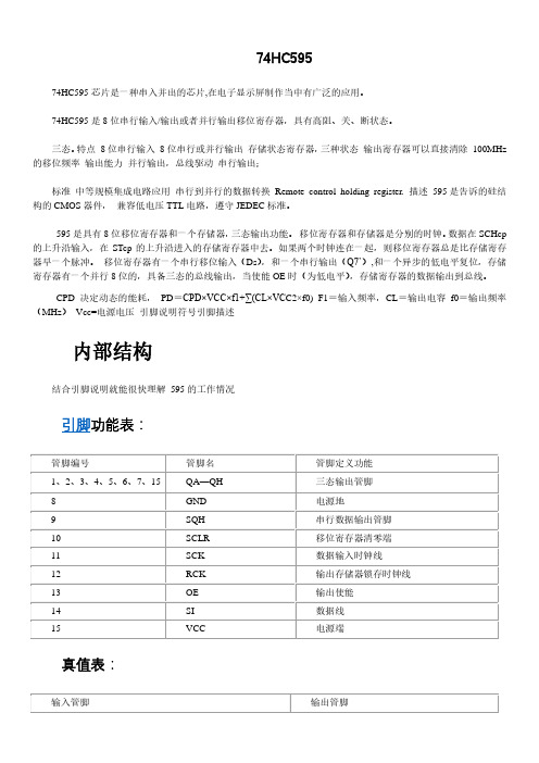 5、74HC595完整中文资料