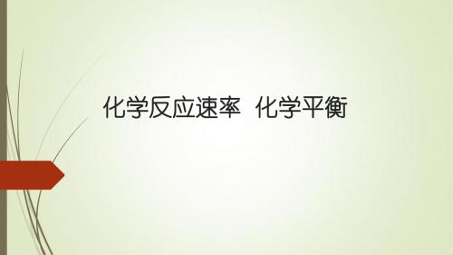 鲁科版 化学 选修4 复习化学反应速率  化学平衡(共11张ppt)(共11张PPT)