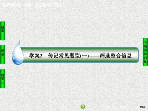 高考语文一轮讲练专题13-传记阅读(含答案)13-2
