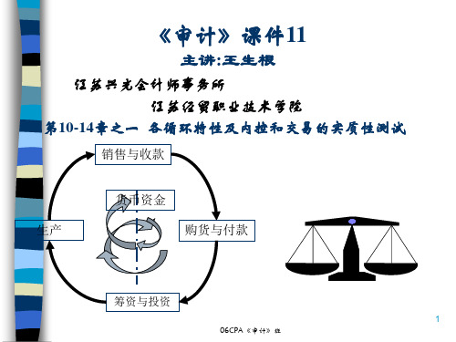 各循环特性及内控和交易的实质性测试(ppt 190页)