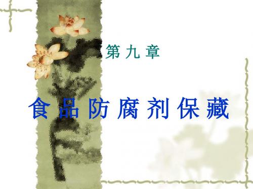 烟熏食品防腐剂保藏
