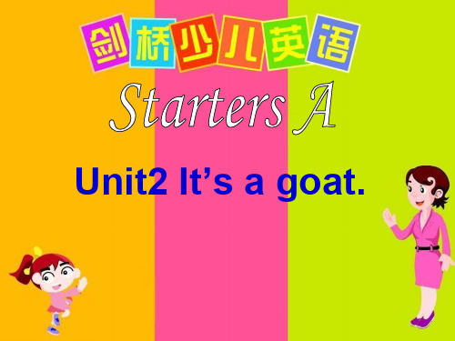 剑桥少儿英语一级上Unit2-1