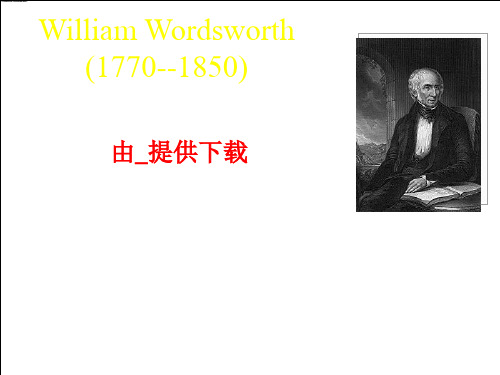William Wordsworth英文介绍