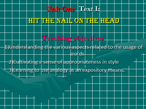 Hit_the_Nail_on_the_Head课件