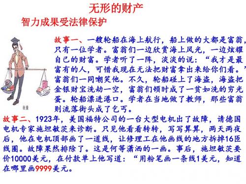 第七课第三框 无形的财产