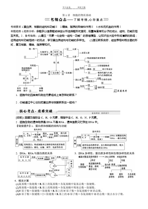 高中生物二轮复习细胞代谢专题复习