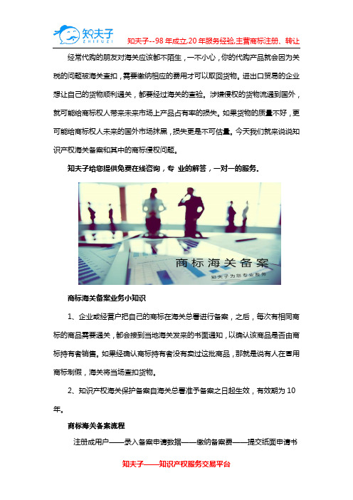 海关商标备案怎样查询