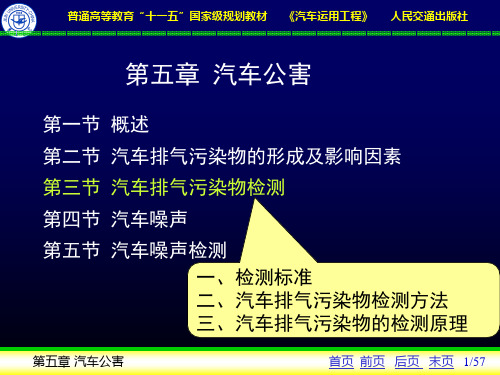 5-3汽车排气污染物检测