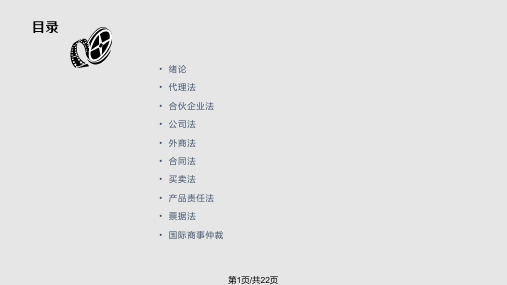 国际商法  代理法PPT课件