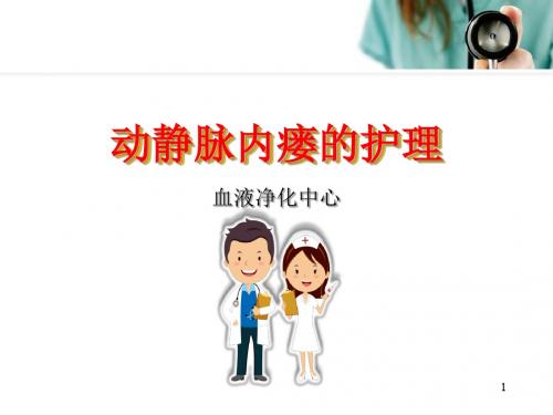 动静脉内瘘的护理医学PPT课件