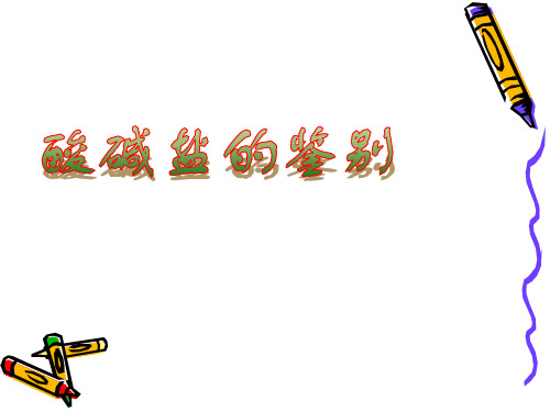 鲁教版中考专题复习：酸碱盐的鉴别   课件 