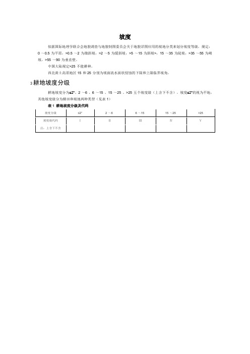 坡度