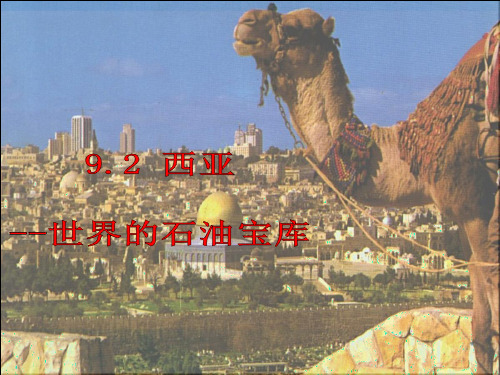晋教地理七年级下册第9章2西亚—世界的石油宝库(共34张PPT)