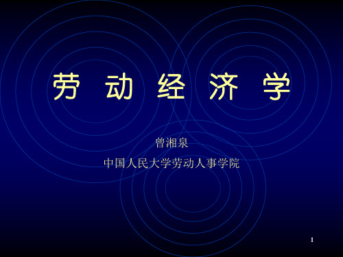 中国人民大学劳动经济学