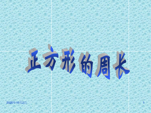 5.4地砖的周长PPT课件