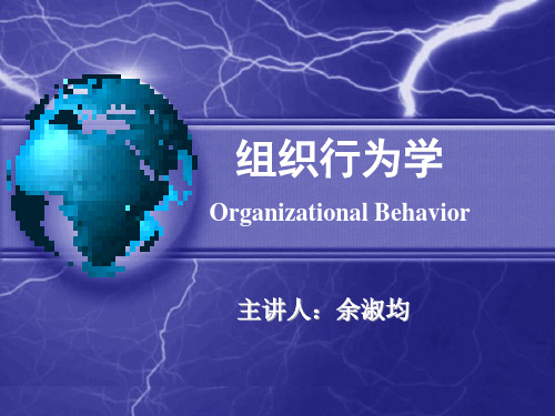 第一章导论(组织行为学 张德)