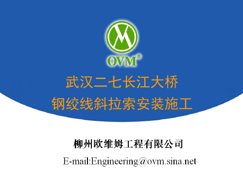斜拉索施工方案汇报材料