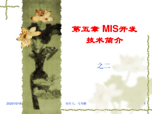 第五章 MIS开发技术简介(管理信息系统原理及开发课件)