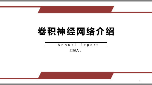 卷积神经网络报告ppt课件