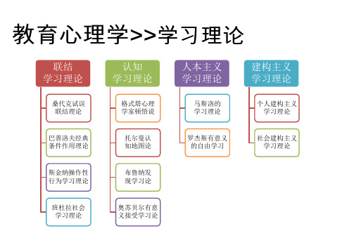 教育心理学》学习理论