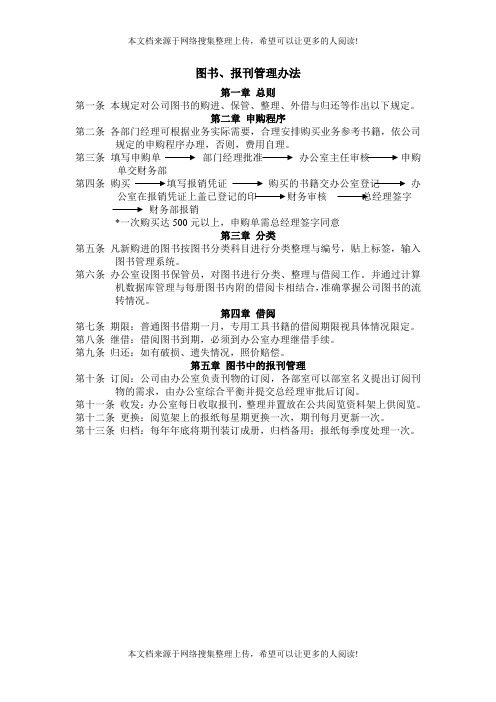 图书、报刊管理办法(1)