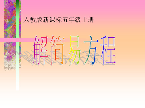 《解方程》(完美版)PPT课件1