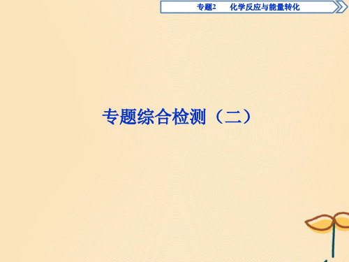 2019_2020学年高中化学专题2化学反应与能量转化专题综合检测(二)课件苏教版必修2