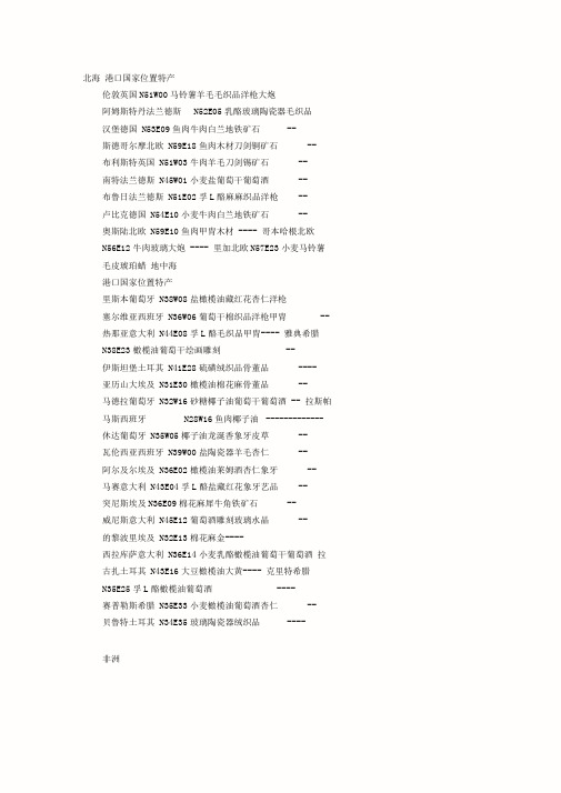 大航海时代4特产
