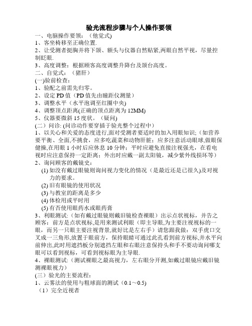 标准验光流程(含高散光)