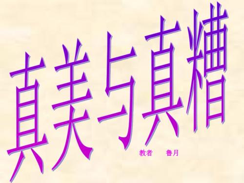 长春版语文六上《“真美”与“真糟”》ppt课件6