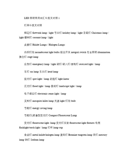 LED专业英语[最全](精)