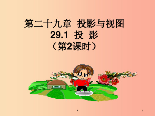 2019-2020学年九年级数学下册 第29章 投影与视图 29.1 投影(2)课件  新人教版