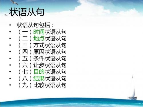英语语法之状语从句
