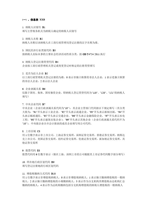 全国税收资料调查填报说明(DOC 46页)