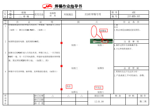 焊锡作业SOP