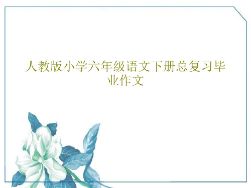 人教版小学六年级语文下册总复习毕业作文43页PPT