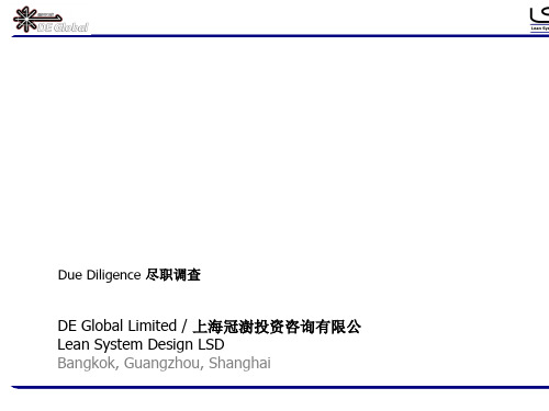 上海某投资咨询公司尽职调查(ppt 62页)