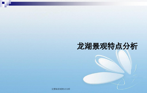 完整版景观特点分析