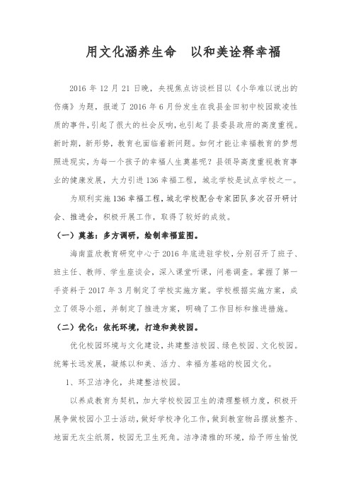 136幸福工程汇报材料2017-7-20