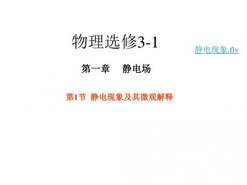 高二物理静电现象及其微观解释