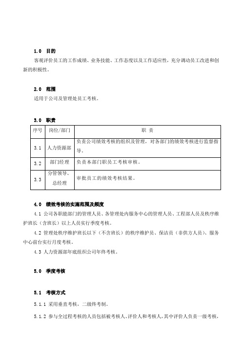 WP620-R04绩效考核作业指导书0902