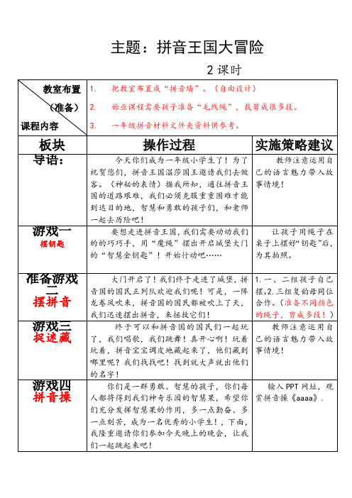 拼音王国大冒险