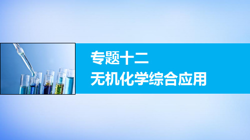 高考化学大二轮总复习 专题十二 无机化学综合应用课件