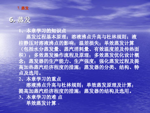 化工原理第六章-.蒸发设备