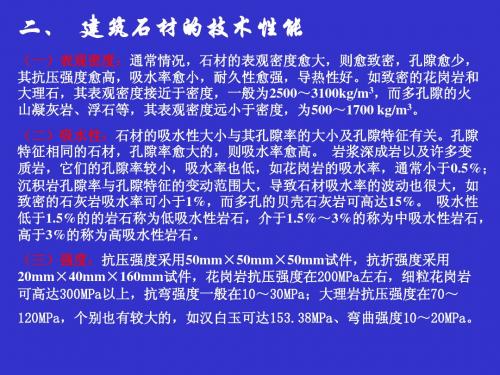 造价员建筑材料复习 天然石材2